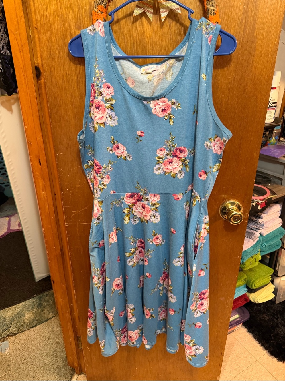 LULAROE NICKI FLORAL DRESS XL